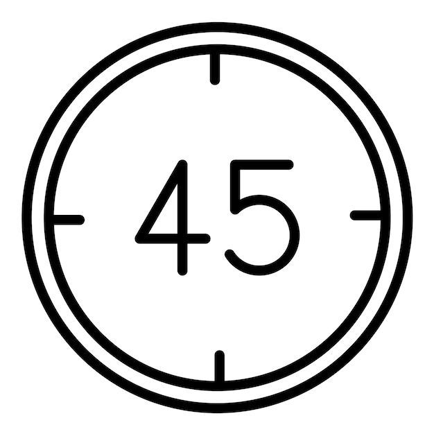 45 minut styl ilustracji wektorowej