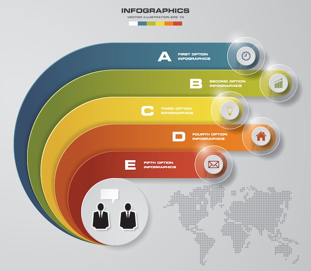 5 Kroków Szablonu Infografiki