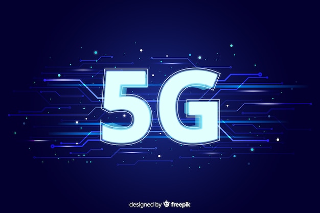 5g koncepcja tło sieci