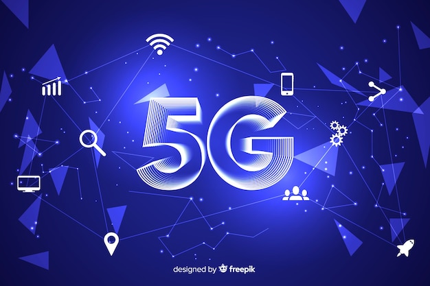 5g Koncepcja Tło Z Ikonami