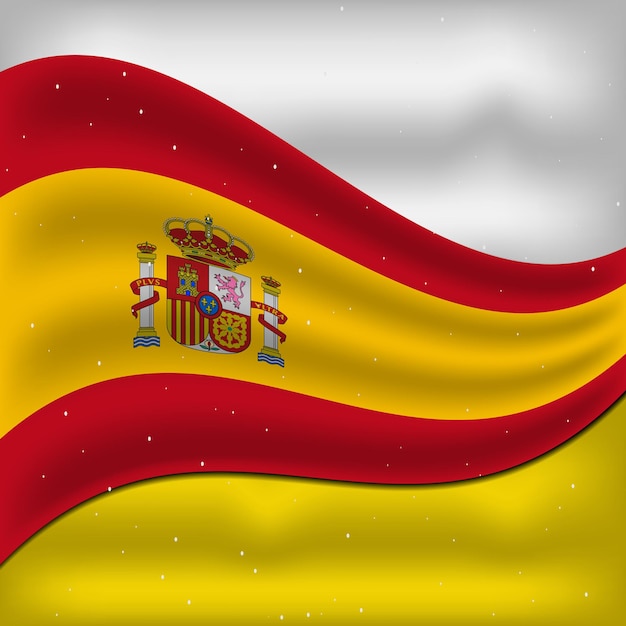 Plik wektorowy 6 grudnia projekt flagi dzień niepodległości hiszpanii