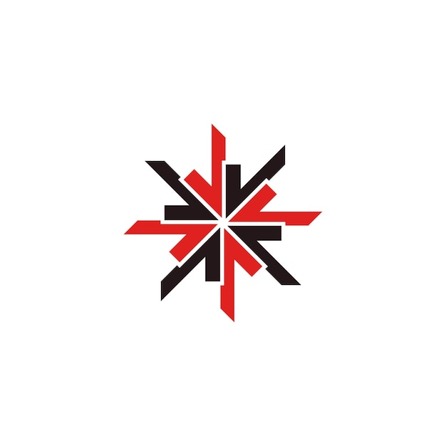 A Arrow Prosty wektorowy szablon projektowania logo