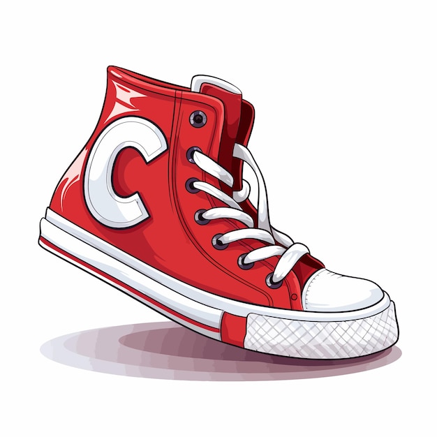 Plik wektorowy a_shoe_with_the_letter_c_on_it_vector