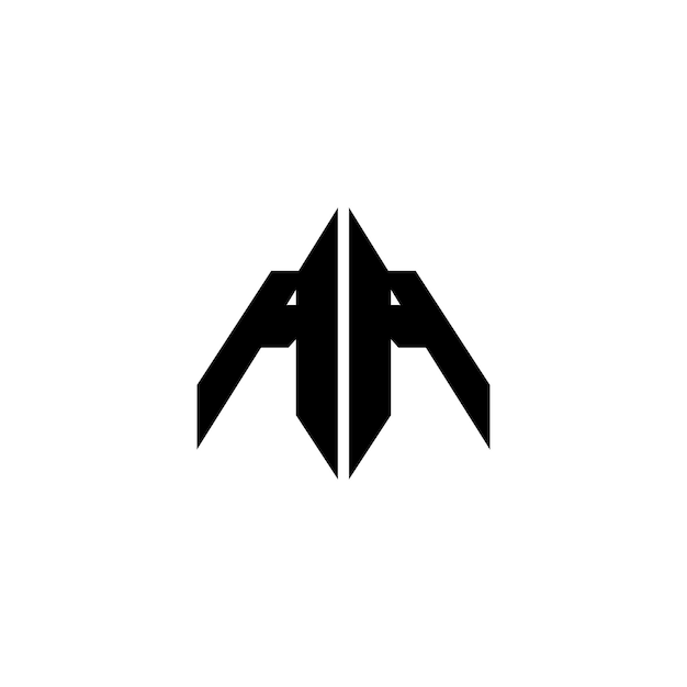 Aa Monogram Logo Projekt Litery Tekst Nazwa Symbol Monochromatyczny Logotyp Alfabet Znak Prosty Logo