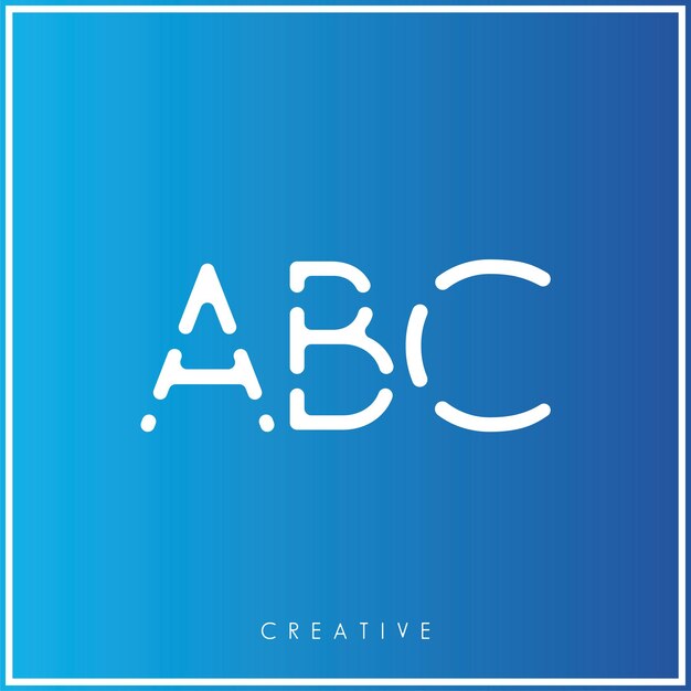 Abc Creative Vector Latter Logo Design Minimal Latter Logo Premium Wektor Ilustracja Monogram