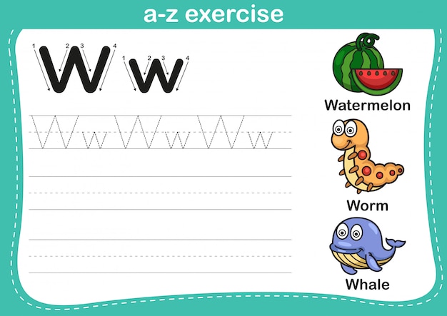 Abecadła Az ćwiczenie Z Kreskówki Słownictwa Ilustracją