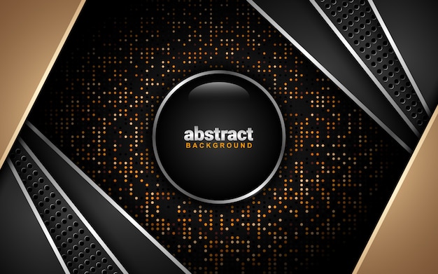 Abstract Background With Dark Color Scheme: Overlap Layer Style