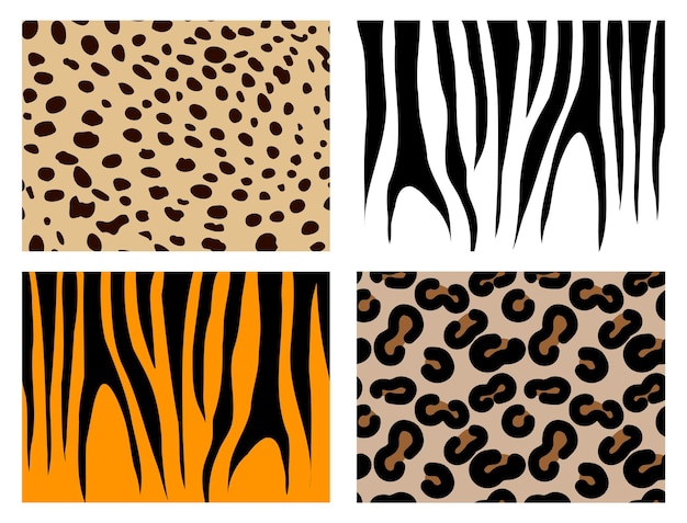 Abstrakcja leopard cheetah zebra tygrys wektor bezszwowy wzór druk dla tekstyliów wzór mody