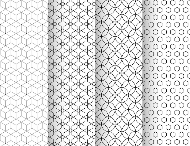 Abstrakcjonistyczna geometryczna tekstura bezszwowa deseniowa kolekcja tło
