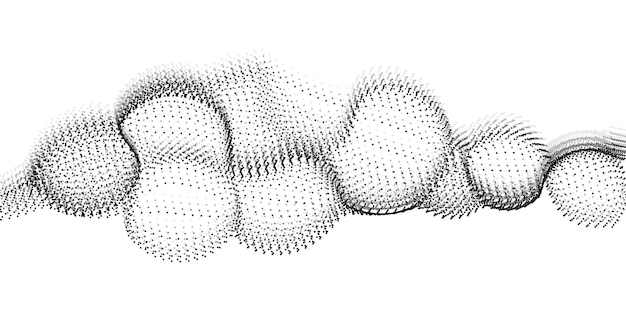 Abstrakcjonistyczna Kropka Linia Tło Technologia Wektor Ilustracja Projekt