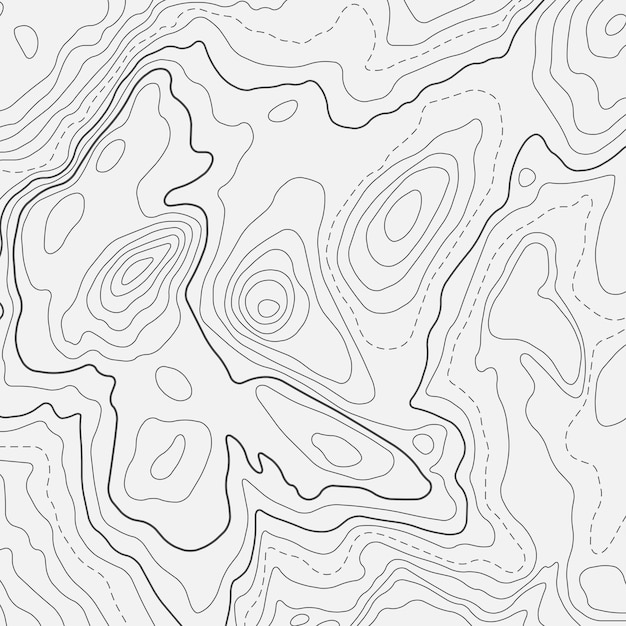 Abstrakcjonistyczna Mapa Topograficzna Tapeta