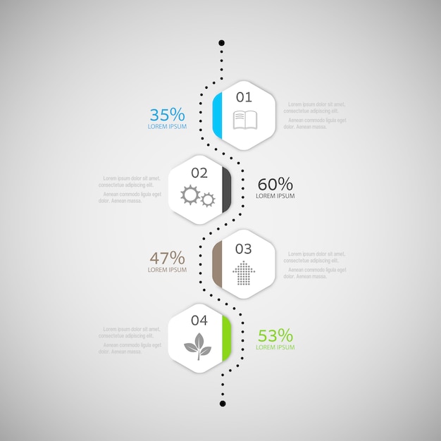 Abstrakcjonistyczny Infographic Projekt