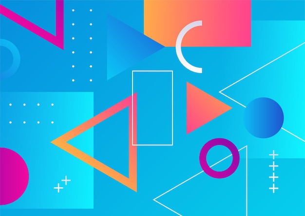 Abstrakcjonistyczny kolorowy geometryczny kształta tło