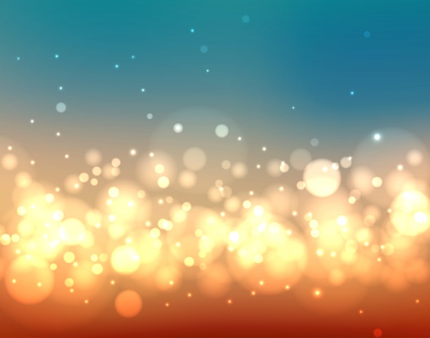Abstrakcjonistyczny kolorowy zamazany tło z światłami i bokeh