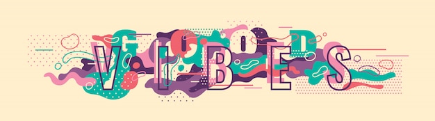 Plik wektorowy abstrakcjonistyczny sztandar z typografią