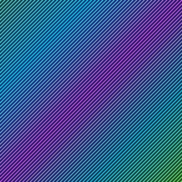 Abstrakcjonistyczny Tło Neonowe Diagonalne Linie. Ilustracji