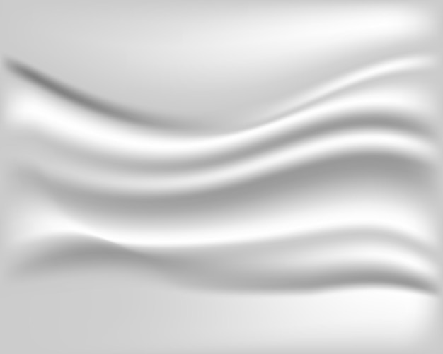 Abstrakcyjna Biała Tkanina Z Jedwabną Teksturą Z Miękką Linią, Falową Teksturą Tła