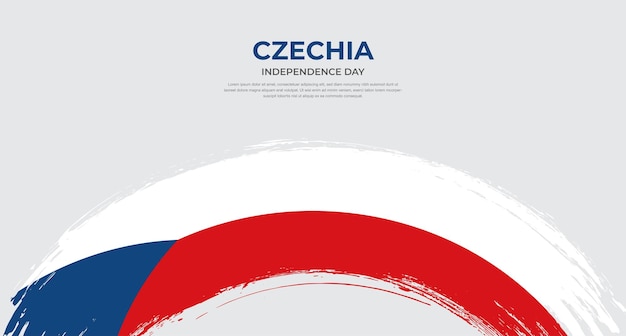 Plik wektorowy abstrakcyjna flaga czech w zaokrąglonej ilustracji wektorowej efektu pocisku szczotki