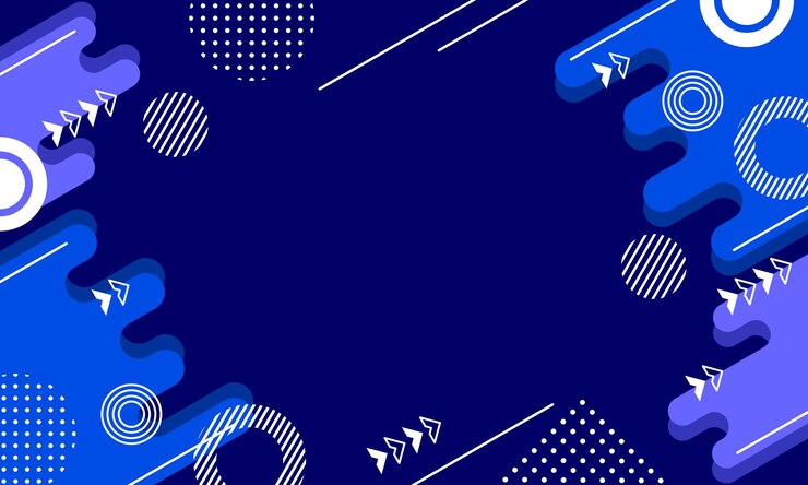 Wektor abstrakcyjna geometria niebieskie tło płaski styl projektowania