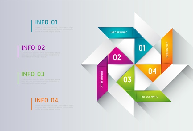 Abstrakcyjna ilustracja Infografika Ilustracja wektorowa