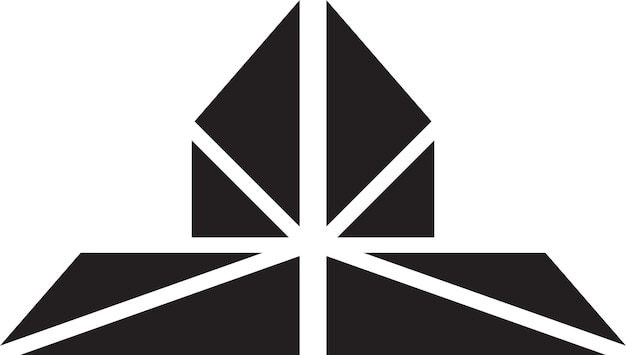 Abstrakcyjna Ilustracja Logo Trójkąta Skrzydła W Modnym I Minimalistycznym Stylu