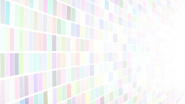 Abstrakcyjna Ilustracja Małych Wielobarwnych Kwadratów Lub Pikseli Na Białym Tle