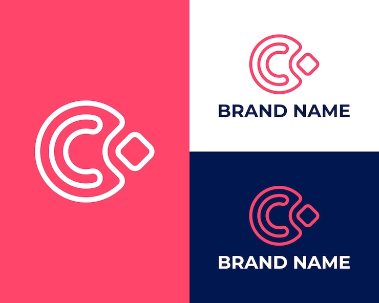 Wektor abstrakcyjna litera c łącząca ludzi logo