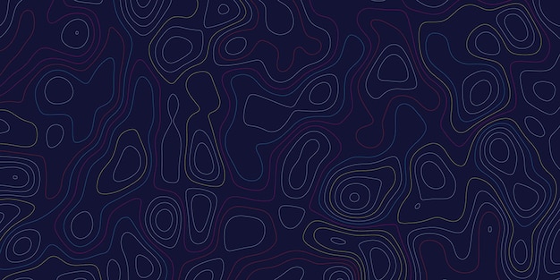 Abstrakcyjna mapa topograficzna falista abstrakcyjna falista i zakrzywiona linia geometryczne tło