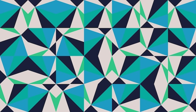 Abstrakcyjna mozaika geometryczny wzór z prostymi kształtami i figurami