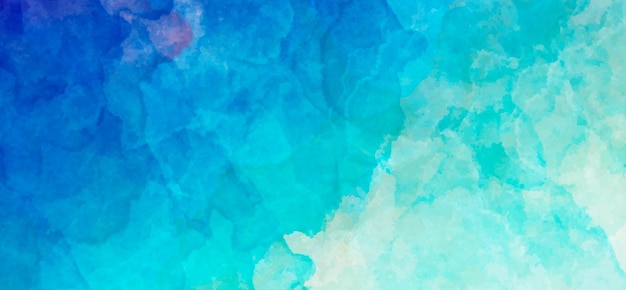 Abstrakcyjna niebieska akwarelowa farba gradientowa grunge tekstury tła