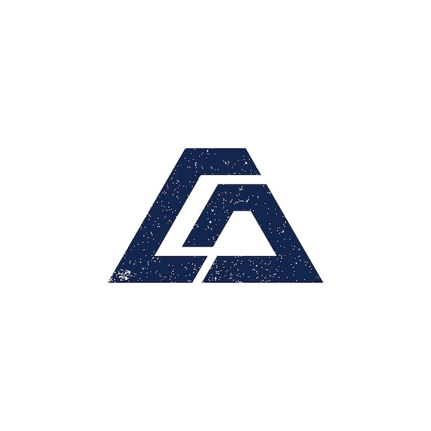 Abstrakcyjna Początkowa Litera Logo Ca Lub Ac W Kolorze Niebieskim Na Białym Tle