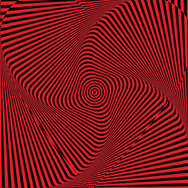 Abstrakcyjna skręconych tła Złudzenie optyczne zniekształconej powierzchni Twisted stripes Vector illustration