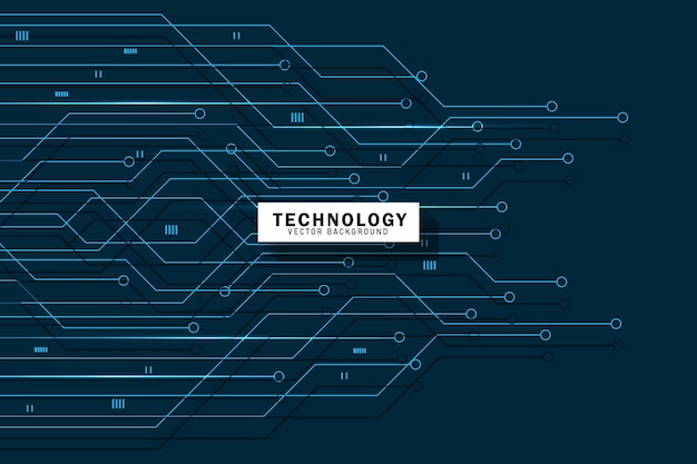 Abstrakcyjna technologia niebieskiej płyty obwodowej futurystyczna Tło