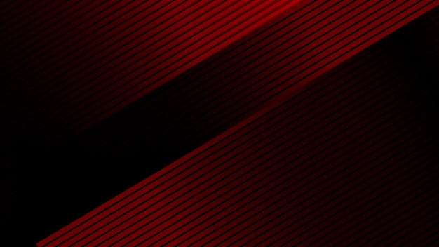 Abstrakcyjne czarne i czerwone paski gradient linii tła dla tła lub prezentacji