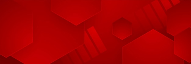 Abstrakcyjne czerwone deometryczne tło banerowe