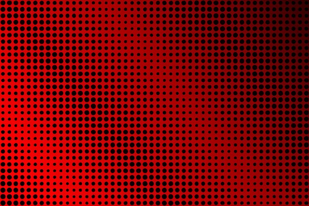 Abstrakcyjne czerwono-czarne tło z kropkowanymi półtonami