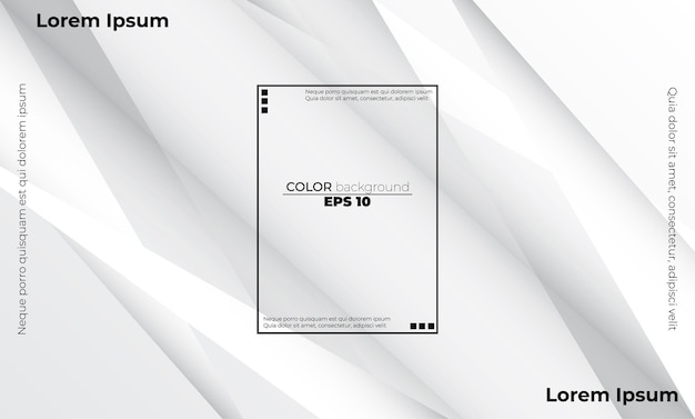 Abstrakcyjne geometryczne białe i szare tło Visual Supply Company tło dla karty upominkowej Plakat na ścianie plakat szablon strony docelowej ui ux coverbook baner social media opublikowane