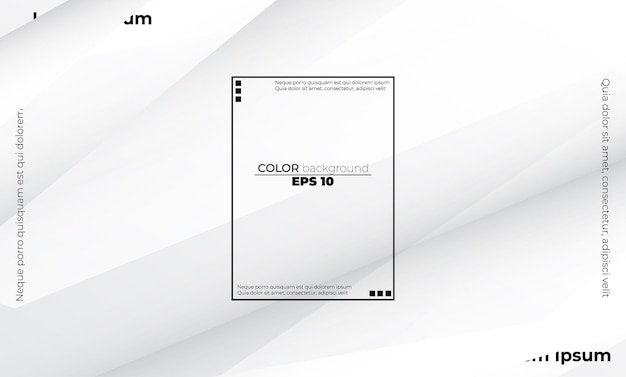 Abstrakcyjne geometryczne białe i szare tło Visual Supply Company tło dla karty upominkowej Plakat na ścianie plakat szablon strony docelowej ui ux coverbook baner social media opublikowane