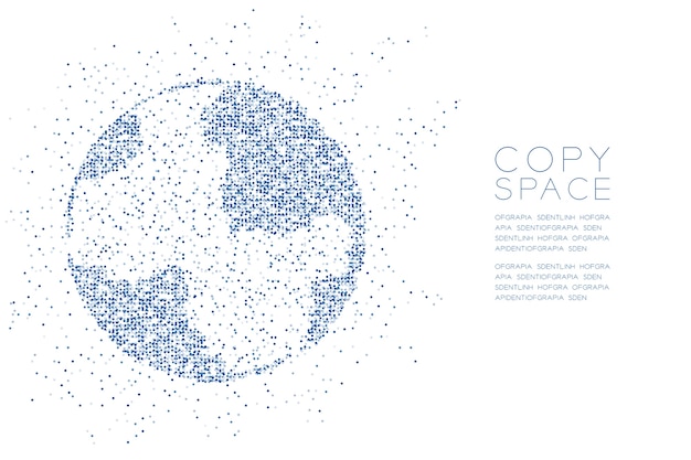 Abstrakcyjne Geometryczne Circle Dot Pattern Globe Shape