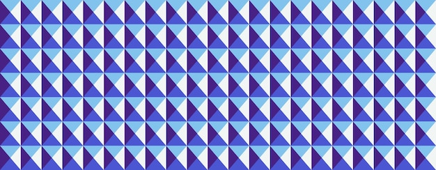 Abstrakcyjne geometryczne tło z powtarzającym się wzorem połączonych trójkątów w odcieniach niebieskiego i białego
