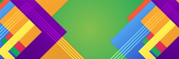 Abstrakcyjne kolorowe tło transparentu Gradient dynamiczny żywy geometryczny wektor abstrakcyjny projekt graficzny baner wzór tło szablon strona docelowa strony internetowej