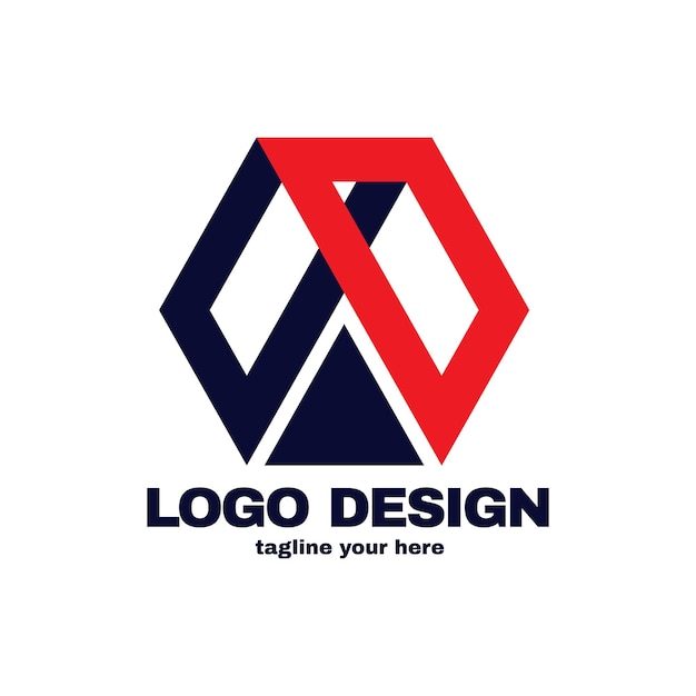 Abstrakcyjne logo w kształcie płomienia i płaski projekt logo