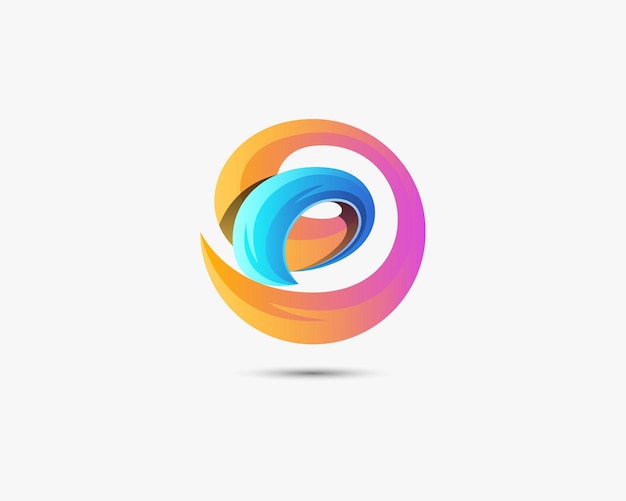 Abstrakcyjne logo z literą d