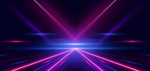 Abstrakcyjne neonowe linie świetlne tła