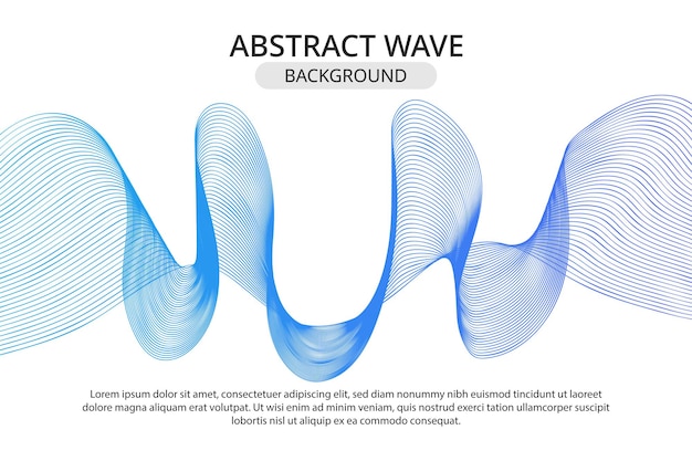 Plik wektorowy abstrakcyjne niebieskie fale tła