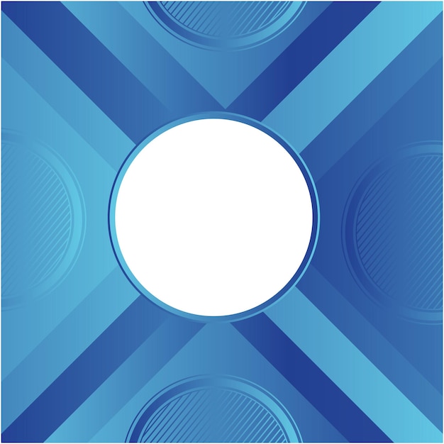 Abstrakcyjne niebieskie nowoczesne tło z białymi paskami ramki i małymi kręgami abstrakcyjny gradient
