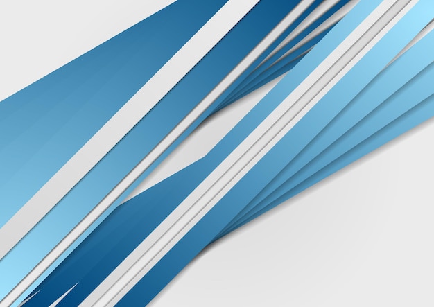 Abstrakcyjne niebieskie paski korporacyjne tło Projekt wektorowy