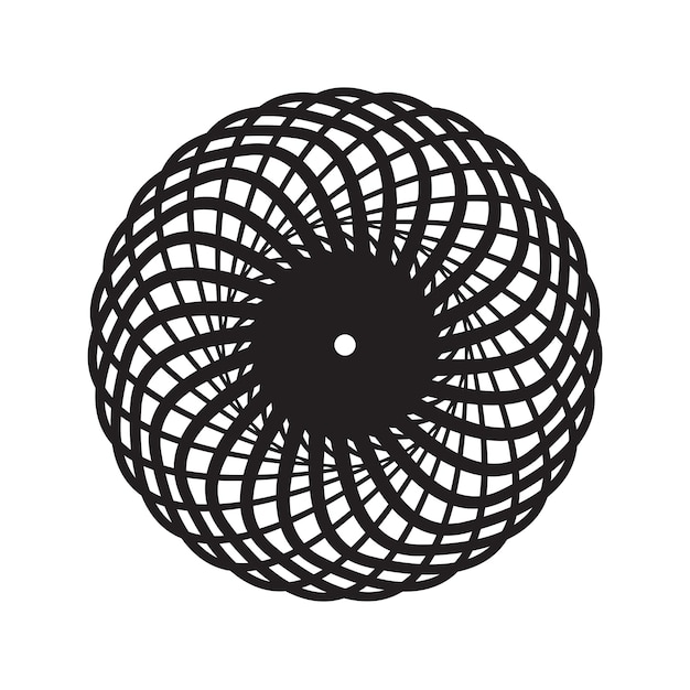 Abstrakcyjne okrągłe elementy geometryczne okrągły wzór dekoracyjny element projektowania wektorowego ilustracja eps