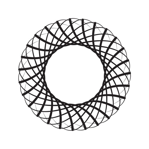Plik wektorowy abstrakcyjne okrągłe elementy geometryczne okrągły wzór dekoracyjny element projektowania wektorowego ilustracja eps