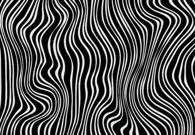 Abstrakcyjne Paski Optyczne Sztuki Fali Linii Tła
